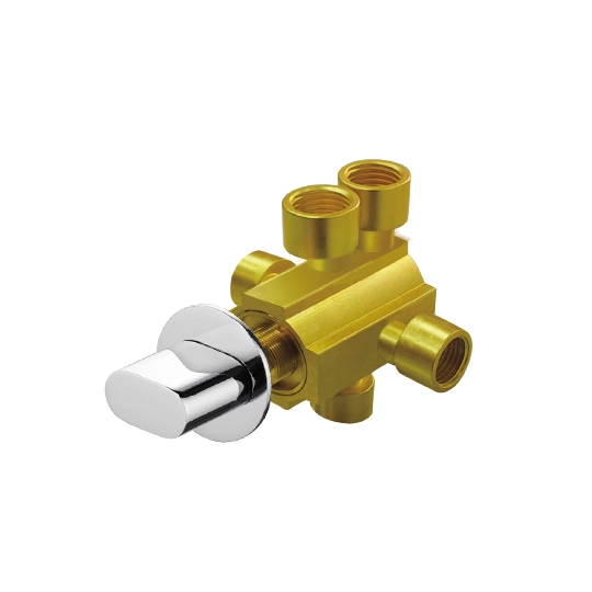 Deviatore a 2 vie (due ingressi) (soffione/OFF/vasca)