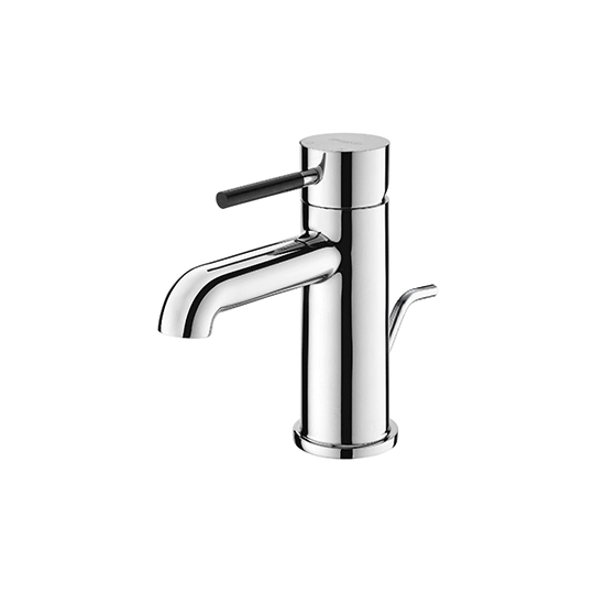Rubinetto per lavabo con asta di sollevamento e pop-up e tubo di coda e arresti angolari